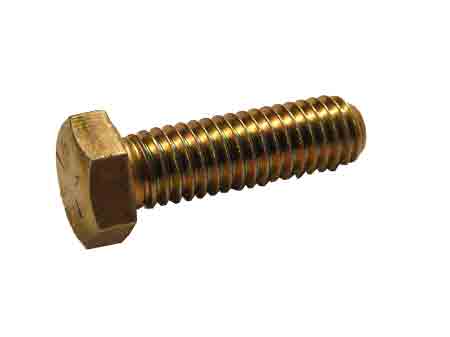 418-0016-00 Hex Cap Screw – 1/2"-13 x 5", Grade 2, Zinc Yellow Finish