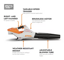 Stihl BGA 86 Battery Blower