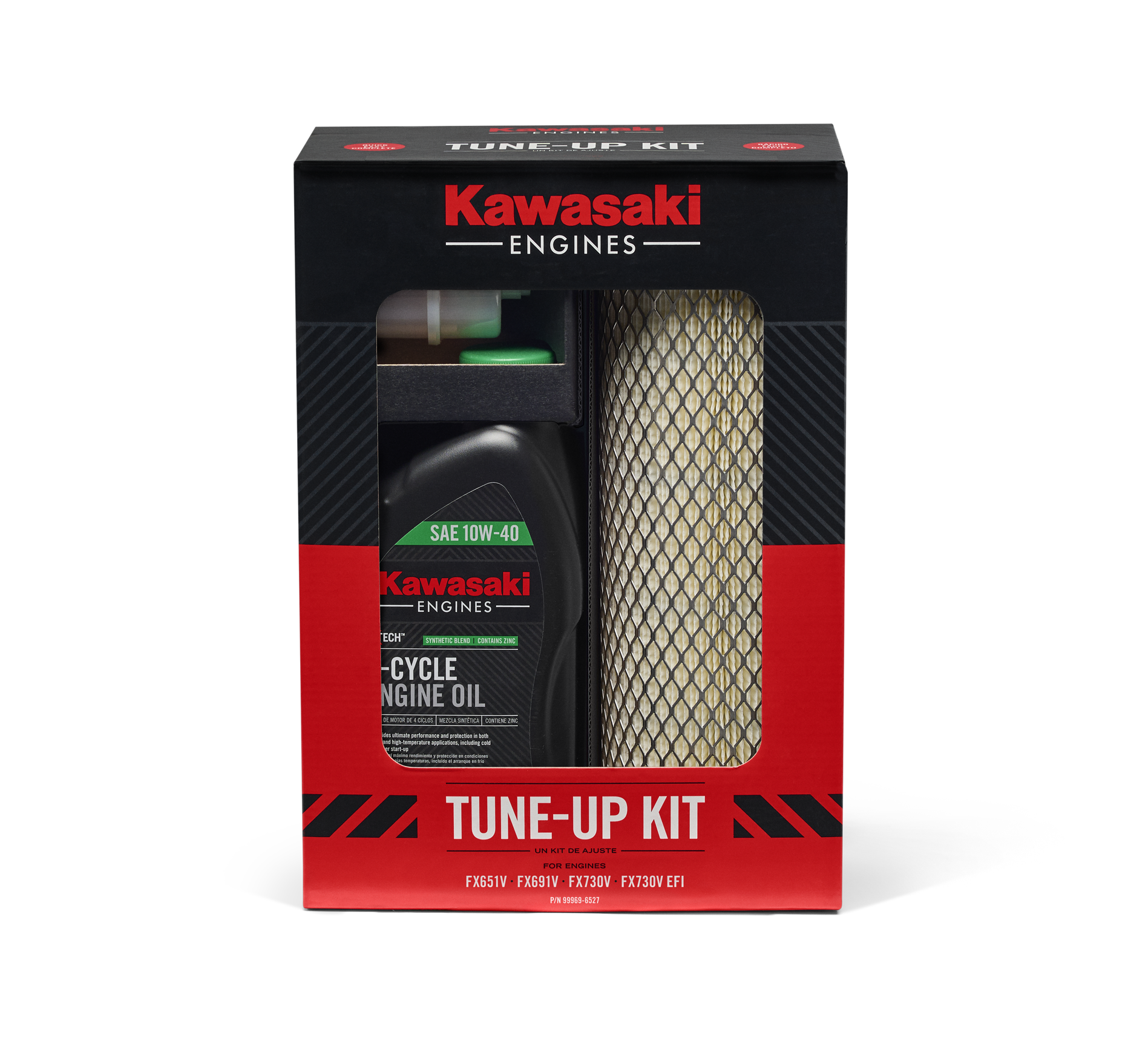Kawasaki Maintenance Kit with 10w-40 Oil for FX730V,691V,651V Series E
