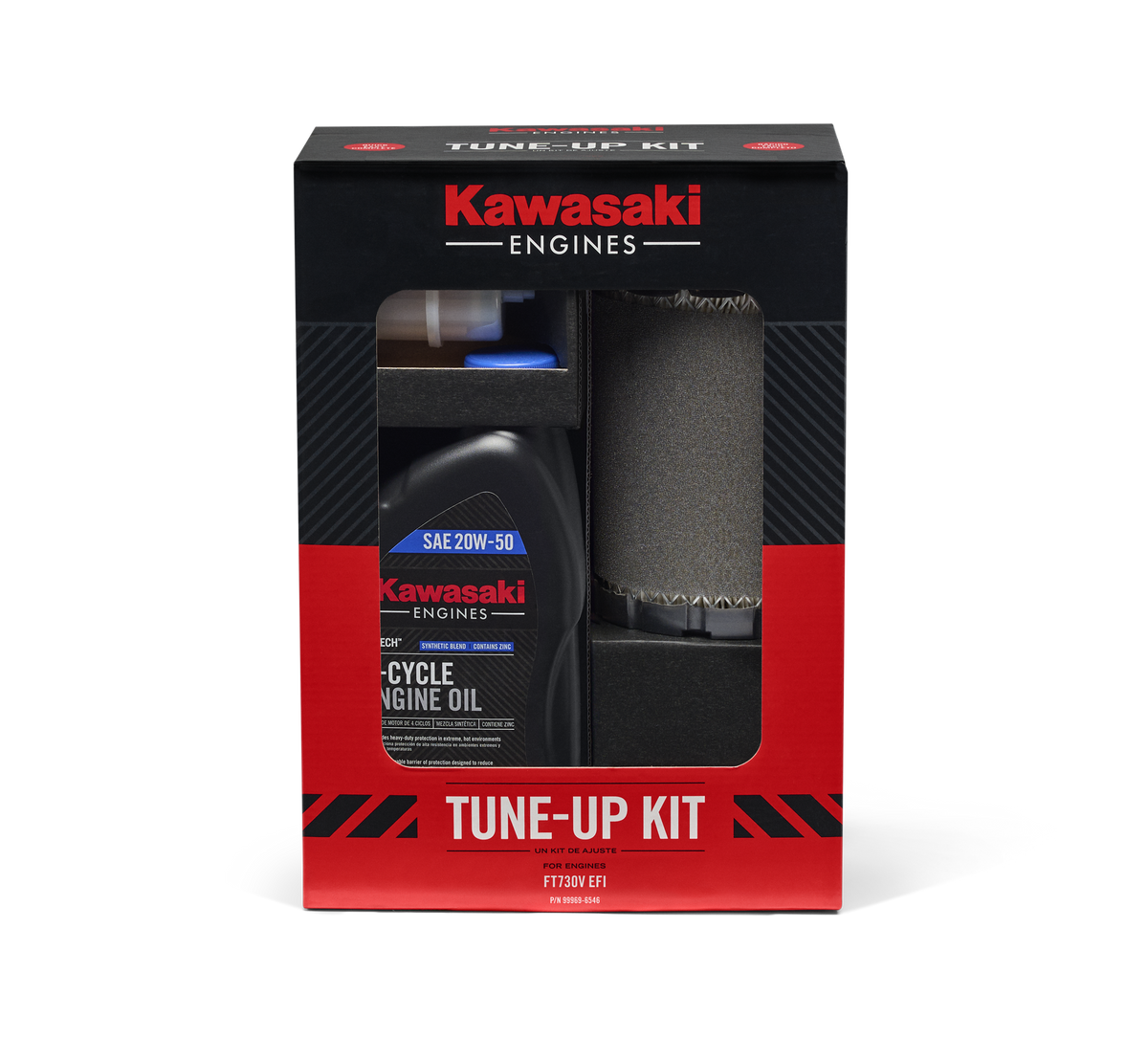 メンテナンス te.to.te Kawasaki Maintenance Kit with 20w-50 Oil for FT730V Series EFI Engines